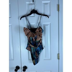 New Womens Safari Style Swim Suit Size M